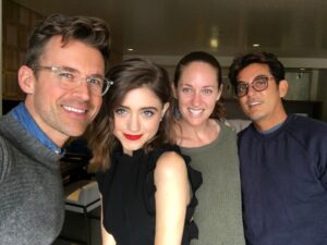 Natalia Dyer Instagram - the assembly team #mtvmovieawards 💋