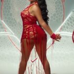 Natalia Fedner Instagram - How I designed and made @theestallion sexy red silk chiffon “capillaries” outfit. Creative direction and styling by @zerinaakers - one of the most creative and exciting people to work with. #bts #howimade #megantheestallion #hiss