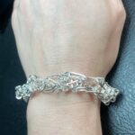 Natalia Fedner Instagram - If Sex in the City (OG version obvi) was a bracelet: May I introduce you to the Maxi Spilled Paperclip bracelet. Drool worthy amounts of sterling silver and sparkle - make an entrance ladies and gents! Made in Cali from Italian sterling silver components. Usually $275 but 50% off with free shipping for the next 24 hours makes it a delicious $137.50 you know your significant other can afford (hey self love counts too). Did I mention we will ship right away? But the 24 hours things is strict- so if you love it, don’t stall - as you’ll see the items from the past two days of drops are now normal priced. #sterlingsilver #paperclipbracelet #holidaydrop #sale #silverjewelry #50off #finejewelrysale