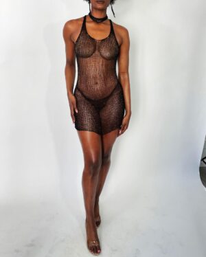 Natalia Fedner Instagram - Better late than never. We love @dojacat . Styled by @brettalannelson obvi. She’s wearing our metal mini dress in black.

Stylist Assistant: @highendhippie 
#dojacat #icespice #spotify