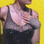 Natalia Fedner Instagram - The magical enigma @grimes wears our hand bracelet in silver. Styled by @turnerturner Posted @withregram • @grimes I would write to the beautiful ambivalent stars And convince them to love you, Because my own human beauty, (And we humans are certainly that) Isn't enough to love you with Space