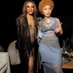 Natalia Fedner Instagram - Better late than never. We love @dojacat . Styled by @brettalannelson obvi. She’s wearing our metal mini dress in black. Stylist Assistant: @highendhippie #dojacat #icespice #spotify