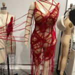 Natalia Fedner Instagram - She’s just so pretty 😍 @zerinaakers provided amazing creative direction on this fun project. She directed me to design and make a dress that looked like “capillaries and veins”. Since I love knitting and working with ribbons, I suggested using chiffon. I took deadstock silk chiffon, cut it into continuous ribbons, and knit those ribbons into panels. The panels were sewn together to create the illusion of “a capillary network”. And of course, @theestallion brought the very sustainable dress to life in a spectacular way. #sustainability #sustainablefashion #knitting #knitdress #reddress #megantheestallion #HISS #zerinaakers