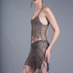 Natalia Fedner Instagram - What are your top two? All photos by @markmendez.photography Undergarments by @shibueofficial (Credits coming shortly) #awardseason #fashiondesigner #flapper #greatgatsby #metalcouture