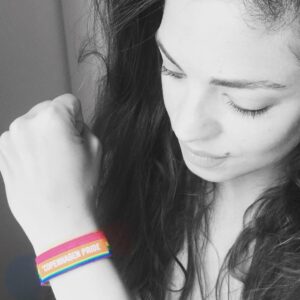 Natalie Madueño Instagram - #loveislove #pride #pridecph #love 
Husk Kærligheden!