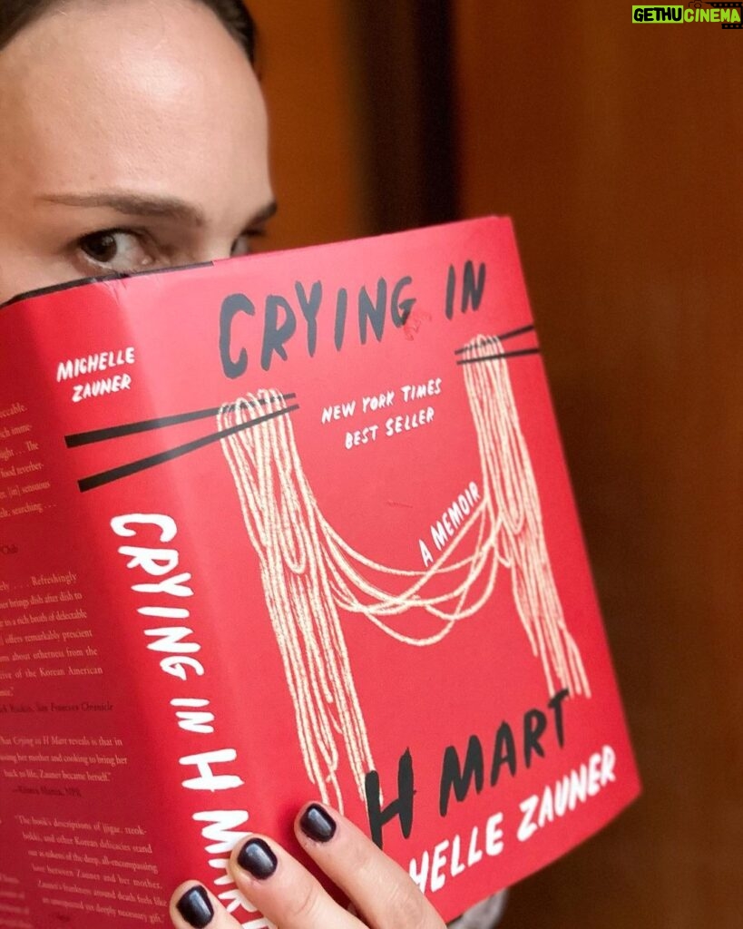Natalie Portman Instagram - If you haven’t yet read, join me in reading Michelle Zauner’s Crying in H Mart this month — a portrait of how grief and identity and food converge in the wake of her mother’s passing. And thank you to @melton and @madeleine.englis who separately recommended this excellent read to me! #marchbookpick @natsbookclub