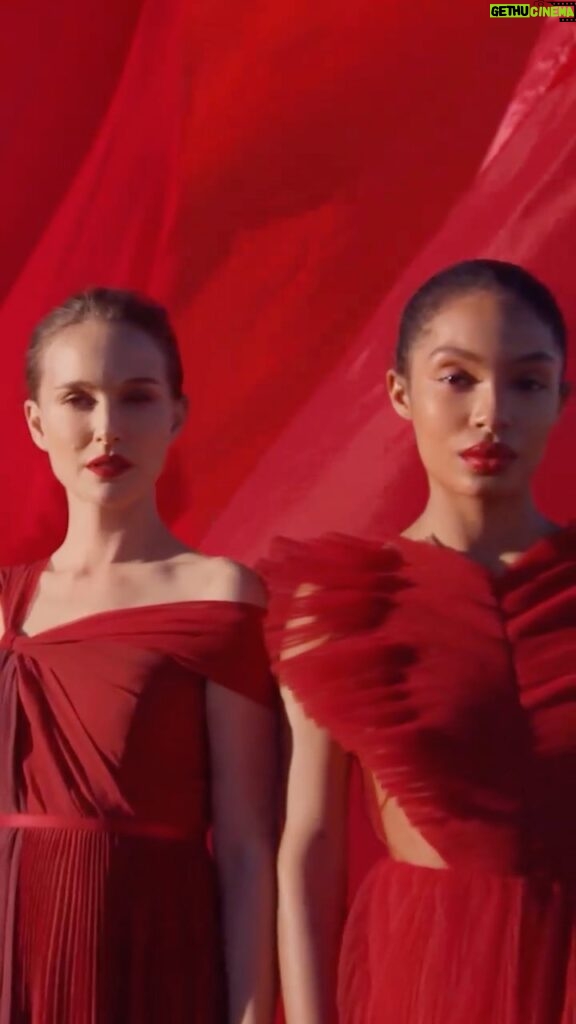 Natalie Portman Instagram - “You’ll never stop this flame…” 🎶❤️ #RougeDior #ForeverRouge @diorbeauty #DiorMakeup @yarashahidi