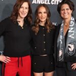 Natalie Portman Instagram - @weareangelcity... it is your greatness that inspired this 3-part docuseries, your commitment to sport, your willingness to show up and share your story with the world. I am so deeply grateful for everyone who enabled this project to come to life, the players, my co-founders @juhrman & @knort, our director @a.full.nelson. You can watch #AngelCity starting May 16 on @hbomax 🙌 Makeup: @lisastoreymakeup Hair: @mararoszak Styling: Ryan Hastings Outfit: @miumiu