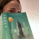 Natalie Portman Instagram - Our November pick Trust revolves around the Rasks, a secretive couple, and their rise to power during the Great Depression. Told through linked narratives spanning over a century, what begins as a novel shifts into memoir and autobiography as we seek to untangle fact from fiction. I’ve never read anything quite like this one — and I hope you’ll join me in reading this month! #NovemberBookPick @natsbookclub