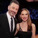 Natalie Portman Instagram - Always love talking to you @jimmykimmel! @jimmykimmellive 🖤 @maydecemberfilm
