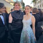 Natalie Portman Instagram - Loved running into these legends on the carpet… @americaferrera, #GretaGerwig, #AnnetteBening, #ToddHaynes ✨@goldenglobes Styling #RyanHastings Hair @teddycharles35 Makeup @lisastoreymakeup 👗 @dior @diorbeauty 💅 @glitzingup