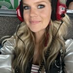 Natalie Stovall Instagram - 🏁 Bristol Baby!! 🏁 When I was little, my big brother, Joe, would have his friends over every weekend for the @nascar races. And inevitably, when a break would happen, there was always a “Natalie! Go get your fiddle!” So I’d play a few songs and feel like the coolest kid around. Fast forward to this past weekend, I attended my very first race, in the “coolest kid” way possible… (thank you @quartzhillrecords 🤍🥂) and I found myself again playing that fiddle, as us ladies did a little acoustic set for some VIP’s. It was so much fun cheering for @tyler_reddick and getting to soak it all in! What an experience!!! Swipe to the end to see Joe-Bob and little me. Bristol Motor Speedway