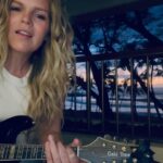 Natalie Stovall Instagram - ✨ Mr. Sandman ✨ Was completely inspired taking in this magical sunset and just messing around on my mando. Suddenly @symlmusic version of Sandman started running through my head, so I had to get it out. #moodybeach #mrsandman #cover #sunset #mandolin #goldtone #beach #Hawaii
