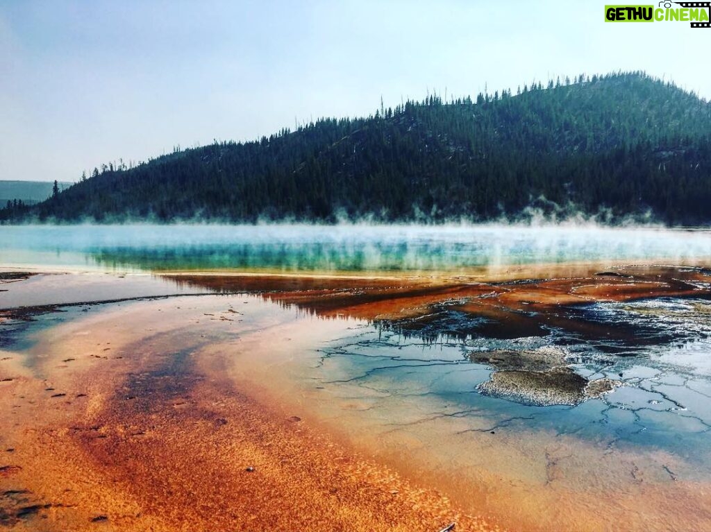 Natalya Rudakova Instagram - Yellowstone National Park pure magic , hard to believe that it's real. Bright colors are everywhere and volcanic energy is in the air 💜