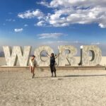 Natalya Rudakova Instagram - "Wordless" . Our art project for Burning man 2017 @krasimir_alaykov_art , @lorenzsell , @natalya_rudakova_official , @georgebakardjiev , @backtonatasha 💙 #burningman2017 Thankful for this experience. Black Rock City