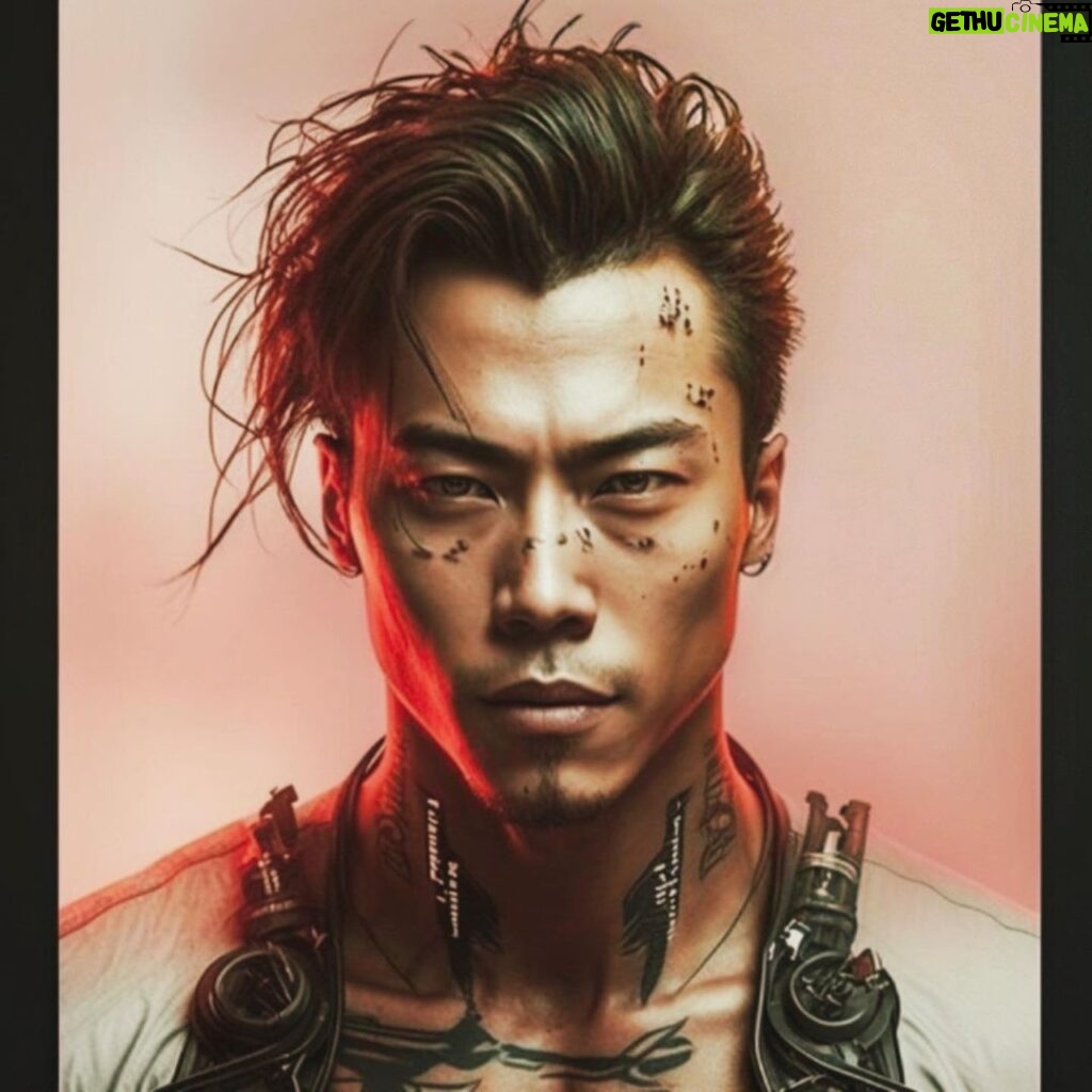 Nathaniel Ho Instagram - The Year is 2050. We live in a dystopian cyberpunk universe. This is me. P.S. Thank you @alkiesh.art for introducing me to a whole new world. #Cyberpunk #Midjourney