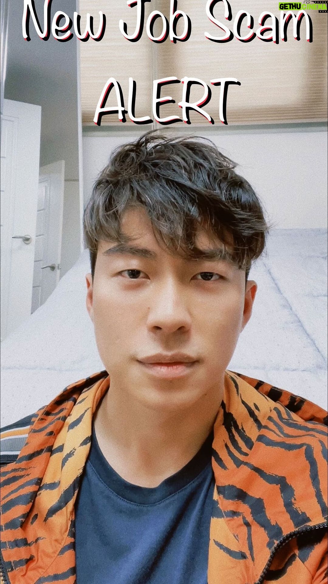 Nathaniel Ho Instagram - NEW JOB SCAM ALERT! I have not worked with them and they do not represent nor manage me contrary to what they may claim. Some of the “tasks” they assign may also implicate you if you are not careful as well. Please be aware and exercise due diligence. Stay safe, everyone. 🙏
