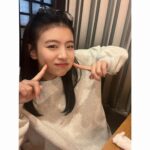 Natsuki Deguchi Instagram - ご飯おいしいぞ幸せだ の顔
