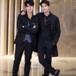 Nattapat Nimjirawat Instagram - แคปชั่นอะไรดี ช่วยคิดหน่อย 👬 @nattapatmac @aaugust007 #addictedherointheseries #herointheseriesรักเสพติด 🥼 @verasalonstudio 💄💇🏼‍♂️ @peakmakeup8