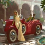 Naveen Selvanathan Instagram - Indian fashion changed from from maximalist over embellishment to minimalist chic in the early 20th century. Indian royalties were in the forefront of that change and were the fashion icons of those times. Here is my take on it. . . . #indianprincess #indianroyalty #britishraj #indianpalace #vintagecar #naveenselvan