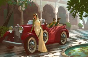 Naveen Selvanathan Instagram - Indian fashion changed from from maximalist over embellishment to minimalist chic in the early 20th century. Indian royalties were in the forefront of that change and were the fashion icons of those times. Here is my take on it. 
.
.
.
#indianprincess #indianroyalty #britishraj #indianpalace #vintagecar #naveenselvan