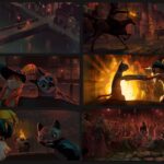 Naveen Selvanathan Instagram - Lighting keys for the chase sequence. I was happy with how much drama we could bring with color even in a comedic sequence . . . . #pussinboots #illust #catsofinstagram #actionshot #naveenselvan #dreamworksanimation