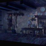 Naveen Selvanathan Instagram - Medieval living room, kitchen and restroom for puss in boots- The last wish. I painted and designed the textures. Layout done by the amazing @mmateumestre . . . #pussinboots #medieval #cottagecore #cottagecoreaesthetic #spanisharchitecture #fireplace #naveenselvan