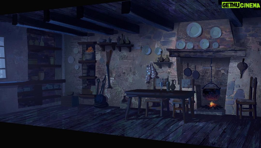 Naveen Selvanathan - 4.5K Likes - Medieval living room, kitchen and restroom for puss in boots- The last wish. I painted and designed the textures. Layout done by the amazing @mmateumestre .
.
.
#pussinboots #medieval #cottagecore #cottagecoreaesthetic #spanisharchitecture #fireplace #naveenselvan