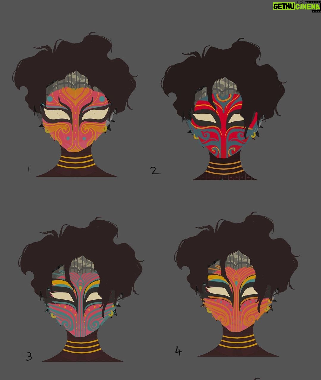 Naveen Selvanathan - 59.7K Likes - Some mask options for Pavitr, again heavily inspired by the face paintings and ornaments of Theyyam, Yakshagana and Koothu. @spiderversemovie #indianspiderman #pavitrprabhakar