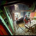 Naveen Selvanathan Instagram - The doctor’s office was the first fully flushed set created for the look of picture test. In the first image, I used @ianmcque ‘s layout to design the back view . Third image is my painting of Ian’s layout. @circle_persnickety never accepted lazy and cliched solutions and always had great ideas for locations which felt authentic and inspired. He wanted the location to feel like a medieval apothecary. Here I have also included some fun flooring options painted on Ian’s layout . . . . #pussinboots #pussinbootsthelastwish #apothecary #instaartist #instaart #naveenselvan #cottagecore #wabisabi #rusticdecor
