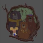 Naveen Selvanathan Instagram - Here is the exterior of the bear cottage painting and some rough idea sketches. I took inspiration from the beautiful initial designs done by @ianmcque. The last image is the family portrait hanging in the living room . . . #pussinboots #cottagecore #cottagecoreaesthetic #forestdwelling #winterwonderland #instaartist #naveenselvan