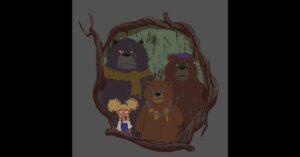 Naveen Selvanathan Instagram - Here is the exterior of the bear cottage painting  and some rough idea sketches. I took inspiration from the beautiful initial designs done by @ianmcque. The last image is the family portrait hanging in the living room 
.
.
.
#pussinboots #cottagecore #cottagecoreaesthetic #forestdwelling #winterwonderland #instaartist #naveenselvan