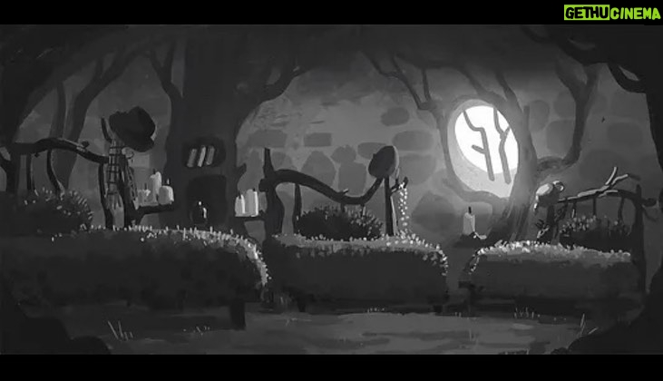 Naveen Selvanathan Instagram - Production designer Nate Wragg encouraged artists to take ownership of a location and work on ever aspect including designing, painting and doing lighting keys for the location. I was asked to design the bear cottage which was supposed to look very rustic, like bears built it. I took inspiration from some of early designs done by the amazing @ianmcque .Here is the painting and some sketches of the interior. Merry Christmas everybody!!. #pussinboots #illustrationartists #instaart #naveenselvan