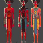 Naveen Selvanathan Instagram - I was fortunate to get the opportunity to work on the Pavitr Prabhakar character on @spiderversemovie. I was quite impressed by how thoughtful they were with the world building, deriving inspiration from Indian culture both past and present, ranging from Indian comic books, architecture, theatre, folk art, Bollywood etc. I was given the silhouette of Pavitr and I came up with these initial suit designs. I found my inspiration from Indian folk dance forms like Theyyam, Yakshagana and koothu as well as motifs from Indian architecture. I wanted him to feel Indian but still sleek and modern. Go watch the movie. It’s incredible! #pavitrprabhakar #indianspiderman