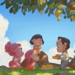 Naveen Selvanathan Instagram - Reposting this because of quality loss. I had the great opportunity to work on the beautiful animated short “Blush” by director Joe Mateo and production designed by Noelle Triaureau for Skydance animation last year. The short is available to view on Apple TV. Here are some lighting keys I painted for it.