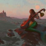 Naveen Selvanathan Instagram - Mermaid playing Veena. The location is the southern tip of India called Kanyakumari, the place where Indian Ocean, Arabian Sea and the Bay of Bengal meet . . . . . #mermay #veena #kanyakumari #incredibleindia #naveenselvan