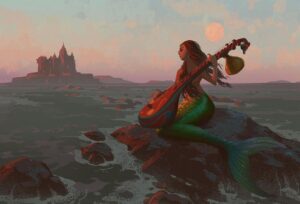 Naveen Selvanathan Instagram - Mermaid playing Veena. The location is the southern tip of India called Kanyakumari, the place where Indian Ocean, Arabian Sea and the Bay of Bengal meet 
.
.
.
.
. #mermay #veena #kanyakumari #incredibleindia #naveenselvan