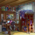 Naveen Selvanathan Instagram - Katie’s room- another painting from “The Mitchells vs the Machines” based on the layout by production designer @lindseyolivares . The movie is available on Netflix now!