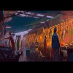 Naveen Selvanathan Instagram - I remember going to the fish market with my dad as a kid. It was an assault to the senses with alternating intense smell of fish ,ground spices and other produce. The floor was always wet with puddles of fish water that splashed on the legs as we walked. Eating fish in india was an immersive experience. #fishmarket #illustrator #illustratorsoninstagram #doodle #naveenselvan #incredibleindia