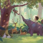 Naveen Selvanathan Instagram - I painted this for my nephew’s first birthday. He’s turning 5 pretty soon! #tbt #jungle #illust #instart #naveenselvan