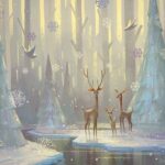 Naveen Selvanathan Instagram - Christmas card I painted a few years ago #christmasdecor #christmas #christmastree #yuletide #winterwonderland Los Angeles, California