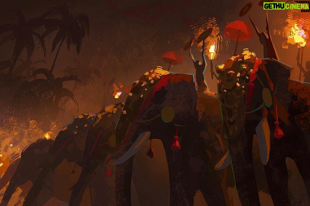 Naveen Selvanathan Instagram - Pooram festival, Kerala. . . . #pooram #trissur #kerala #incredibleindia #godsowncountry #artistsoninstagram #illustragram #naveenselvan