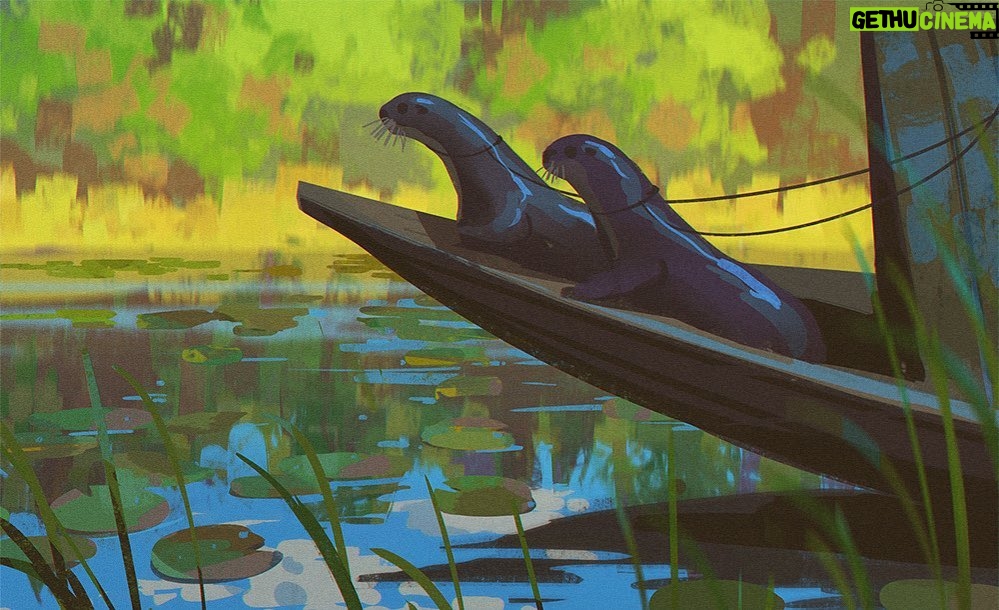 Naveen Selvanathan Instagram - Otter fishing in Bangladesh . . . #artistsoninstagram #instartist #artoftheday #illustration #illustration_daily #otter #bangladesh #naveenselvan Los Angeles, California