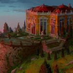 Naveen Selvanathan Instagram - Governor’s mansion painting. It was painted over a 3D model. . . #pussinboots #pussinbootsthelastwish #spanisharchitecture