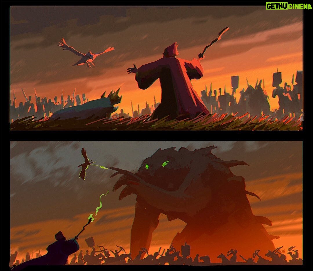 Naveen Selvanathan Instagram - The final battle. From the same project. #artistsoninstagram #instart #instagood #instartist #illustration_daily #naveenselvan #stormy Los Angeles, California