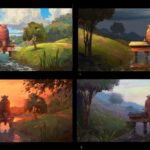 Naveen Selvanathan Instagram - I did quite a bit of work on the movie Rumble, now released on streaming services. Here are a few lighting/color ideas for a story moment done by Dennis Greco #animationart #illustrationartists #naveenselvan