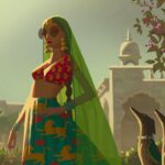 Naveen Selvanathan Instagram - Garden stroll . . . #indianprincess #rajasthan #artistsoninstagram #illustrationartists