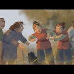 Naveen Selvanathan Instagram - Reposting this because the quality in earlier post was awful. Story beats I painted from the project “True Heart” based on the sketches of PD Richie Chavez. @kenardpak contributed to the bg on the first painting. #animationart #naveenselvan #illustrationartists #watercolorart