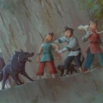 Naveen Selvanathan Instagram - Reposting this because the quality in earlier post was awful. Story beats I painted from the project “True Heart” based on the sketches of PD Richie Chavez. @kenardpak contributed to the bg on the first painting. #animationart #naveenselvan #illustrationartists #watercolorart