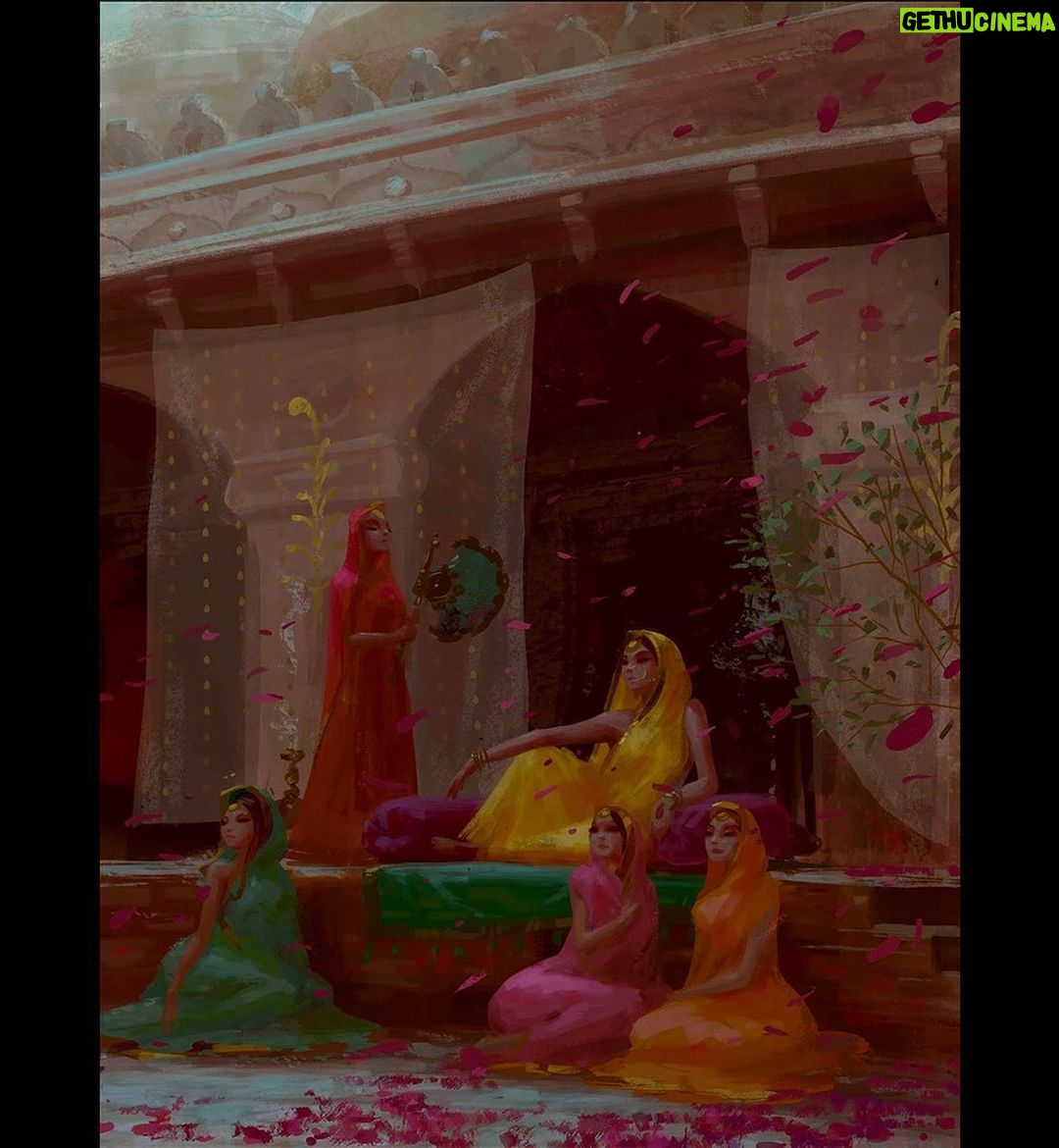 Naveen Selvanathan Instagram - Another revisit of a old painting. I liked painting overcast lighting back then :) . . . . #artistsoninstagram #instartist #illustrator #durbar ##incredibleindia #naveenselvan Los Angeles, California